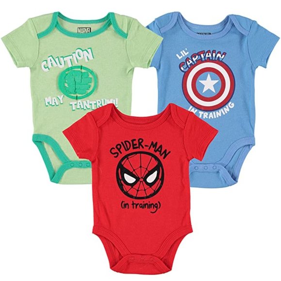 Marvel | Matching Sets | Marvel Avengers Baby Onesies 3pc Set